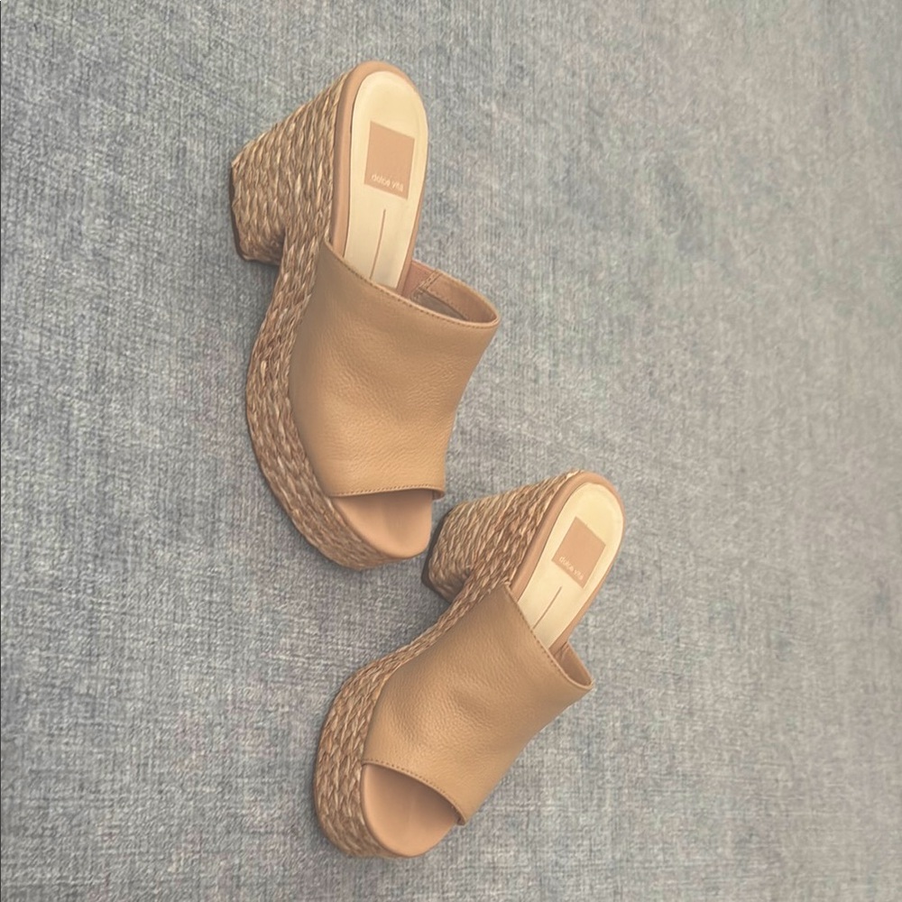 Dolce Vita ELORA HEELS IN BLUSH LEATHER worn once excellent condition size 8